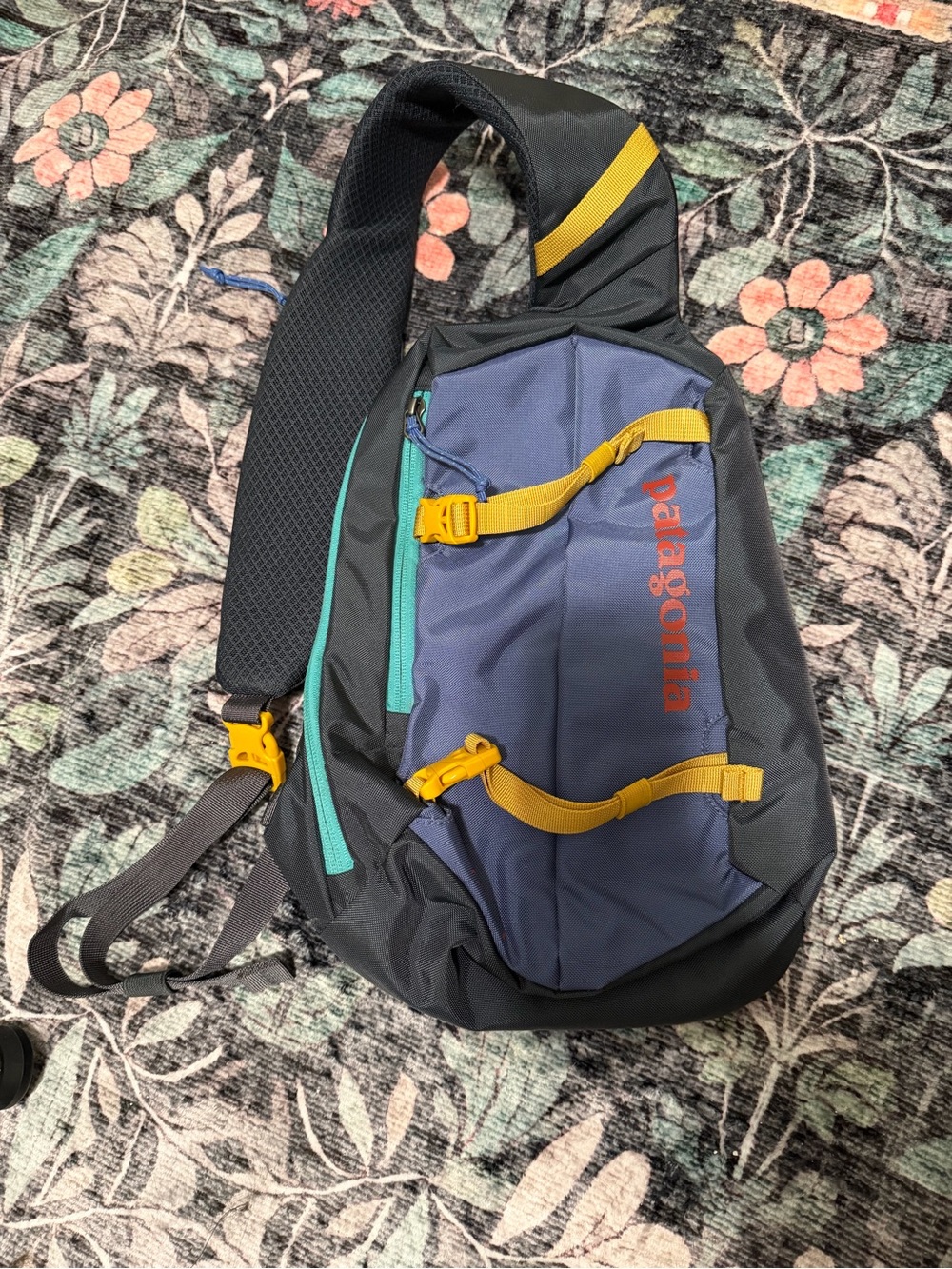 Patagonia Atom Sling-- Smolder Blue/Patchwork